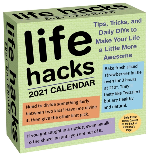 Life Hacks 2021 Day-to-Day Calendar