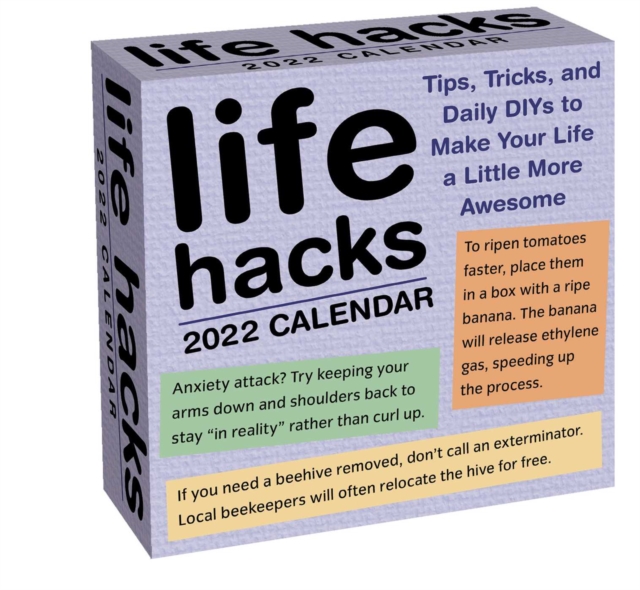Life Hacks 2022 Day-to-Day Calendar