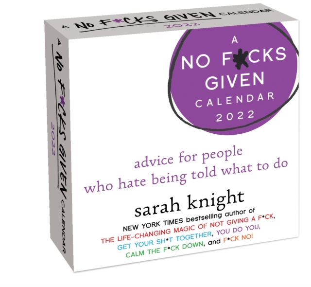 No F*cks Given 2022 Day-to-Day Calendar