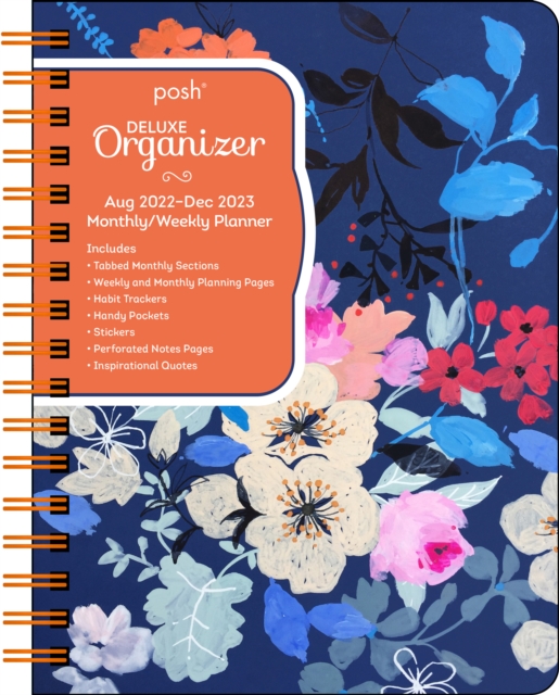 Posh: Deluxe Organizer 17-Month 2022-2023 Monthly/Weekly Hardcover Planner Calendar