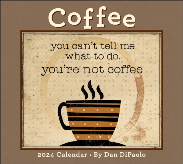 Coffee 2024 Deluxe Wall Calendar