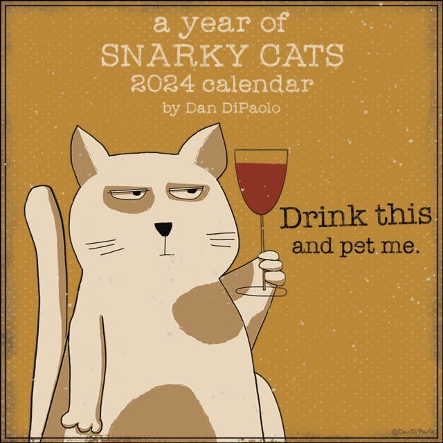 Year of Snarky Cats 2024 Wall Calendar