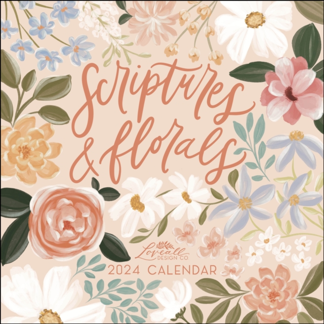 Scriptures and Florals 2024 Wall Calendar