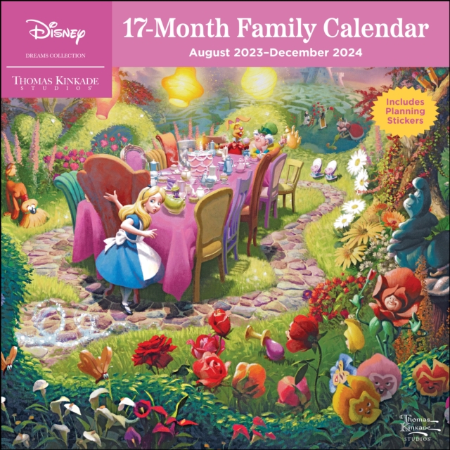 Disney Dreams Collection by Thomas Kinkade Studios: 17-Month 2023-2024 Family Wall Calendar