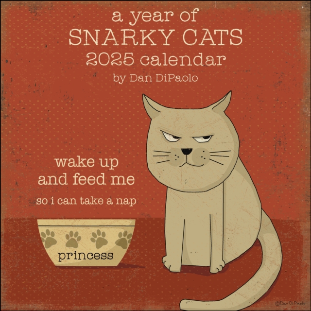 Year of Snarky Cats 2025 Wall Calendar