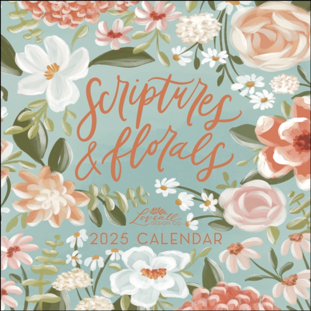 Scriptures and Florals 2025 Wall Calendar