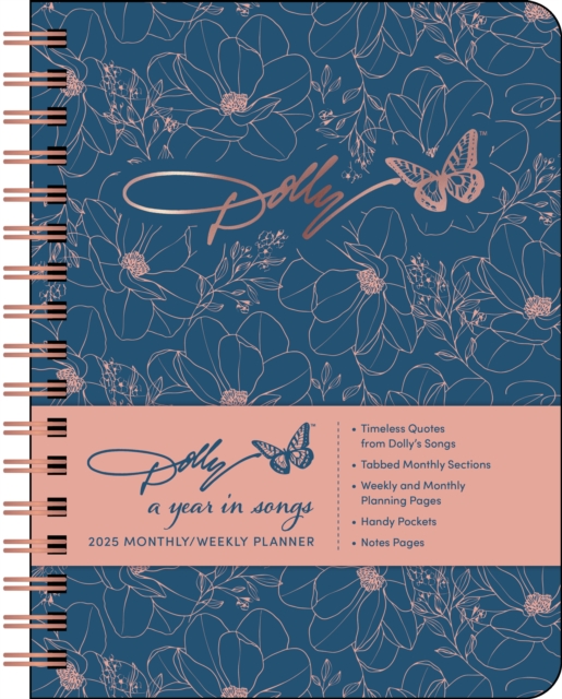 Dolly Parton: A Year in Songs Deluxe Organizer 2025 Hardcover Monthly/Weekly Planner Calendar