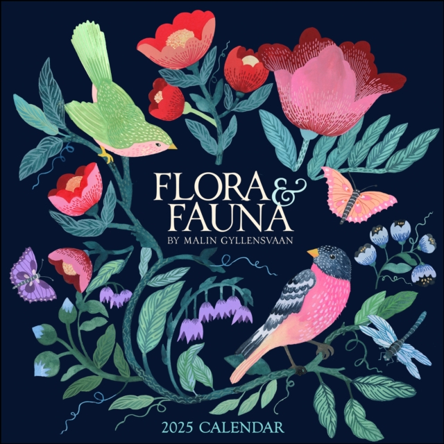 Flora & Fauna by Malin Gyllensvaan 2025 Wall Calendar