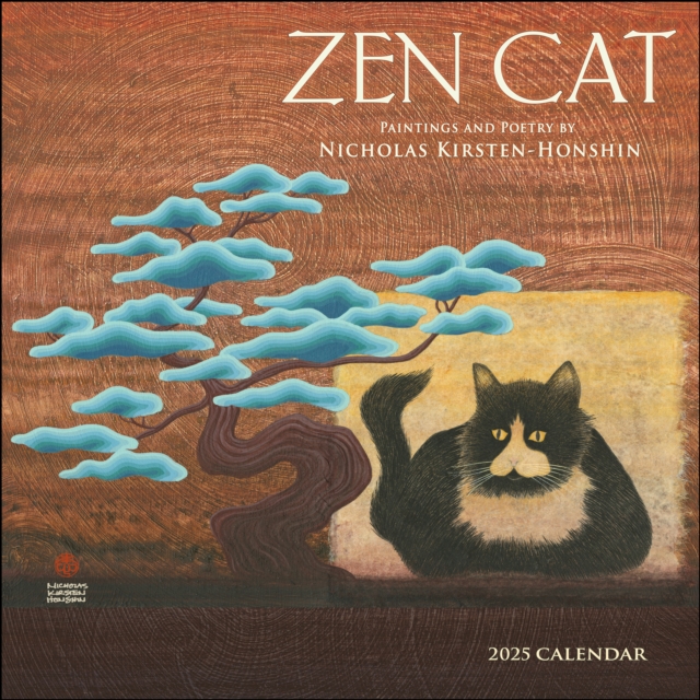 Zen Cat 2025 Wall Calendar