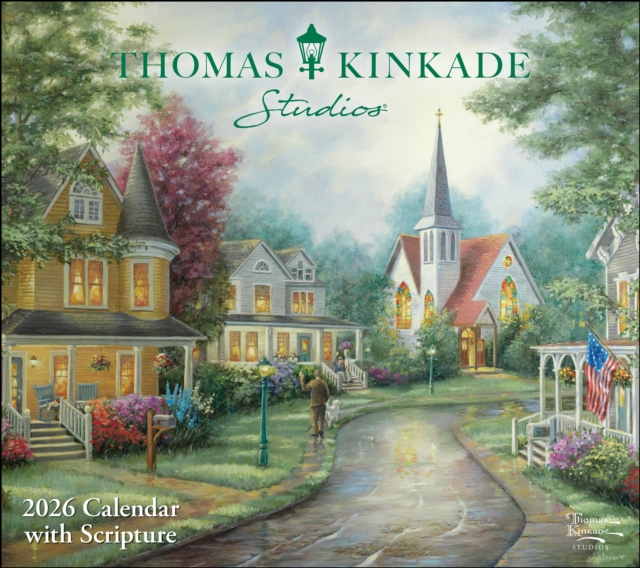 Thomas Kinkade Studios 2026 Deluxe Wall Calendar with Scripture