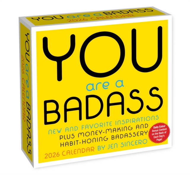 You Are a Badass 2026 Day-to-Day Calendar