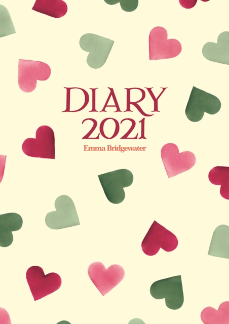 Emma Bridgewater Pink & Green Hearts A6 Diary 2021