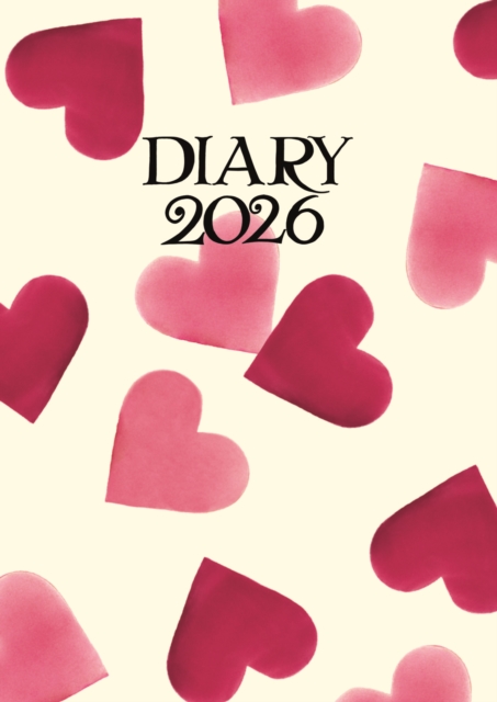 Emma Bridgewater Big Pink Hearts A6 Diary 2026