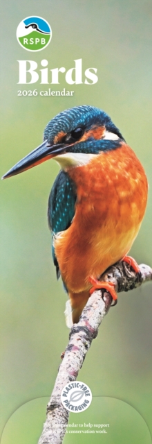 Rspb Birds Slim Calendar 2026