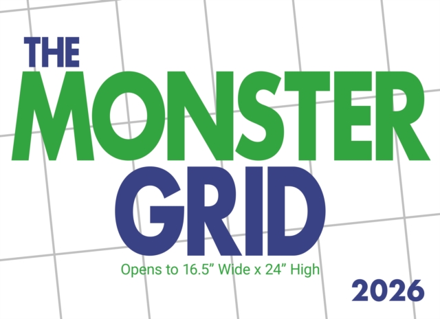Monster Grid Sunday Start Wall Calendar