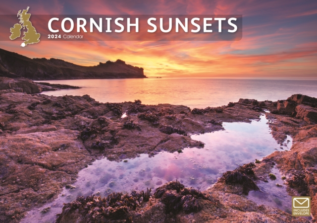 Cornish Sunsets A4 Calendar 2024