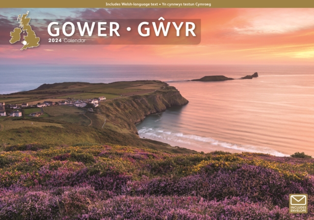 Gower A4 Calendar 2024