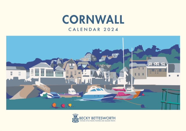 Cornwall, Becky Bettesworth A4 Calendar 2024