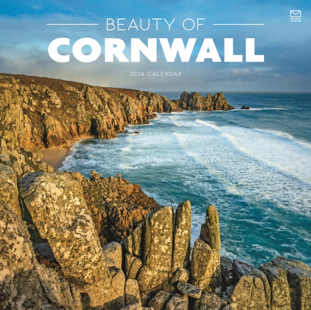 Beauty of Cornwall Square Wall Square Wall Calendar 2024