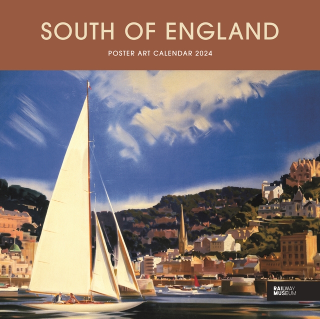 South of England Poster Art National Railway Museum Wiro Wall Calendar 2024