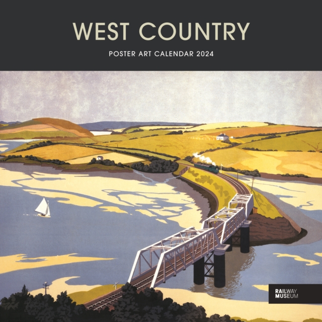 West Country Poster Art National Railway Museum Wiro Wall Calendar 2024