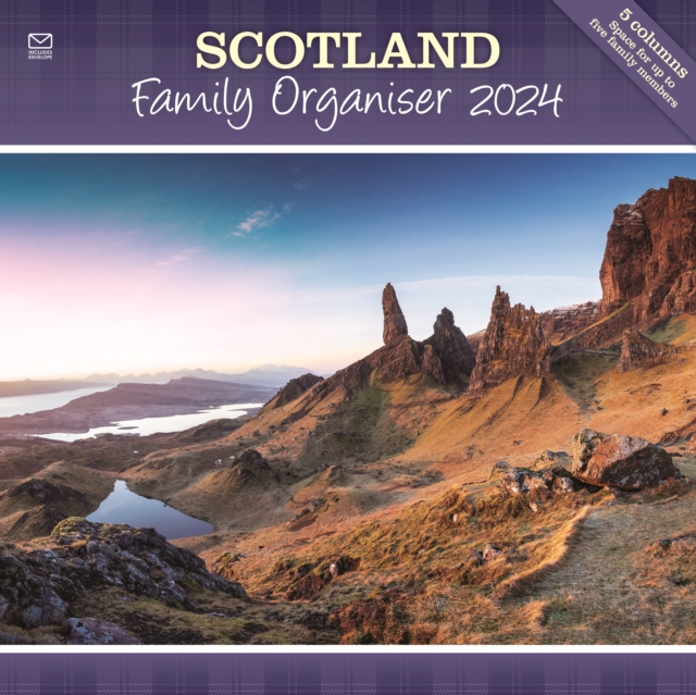 Scotland Family Organiser Planner Wall Calendar 2024