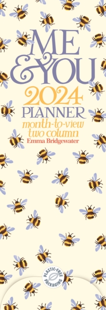 Emma Bridgewater, Me & You Bumblebee Planner Slim Calendar 2024