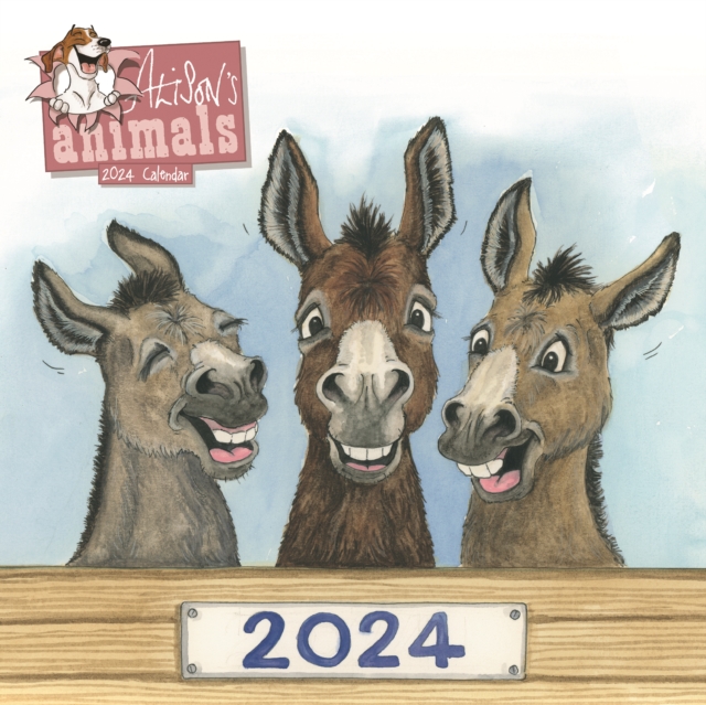 Alison's Animals Wiro Wall Calendar 2024