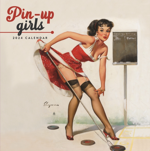 Pin Up Girls Square Wall Calendar 2024