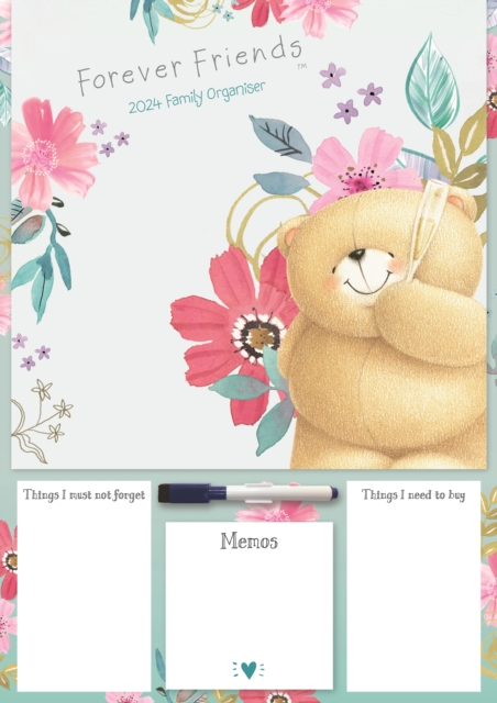 Forever Friends Mum's Deluxe Planner A3 Calendar 2024