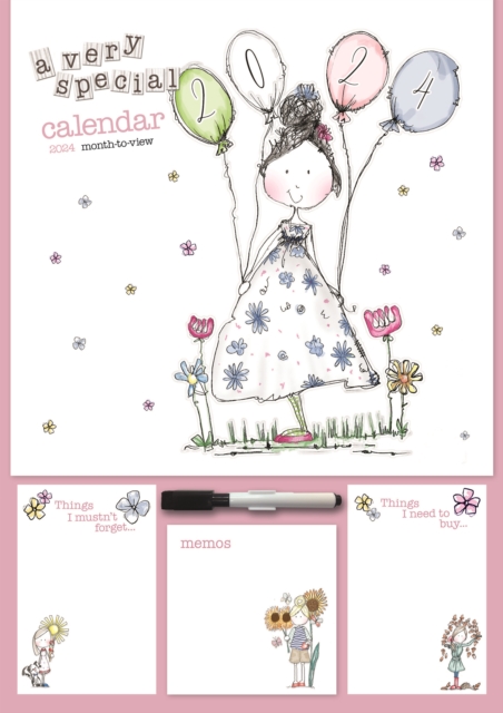 Tracey Russell Deluxe Planner A3 Calendar 2024