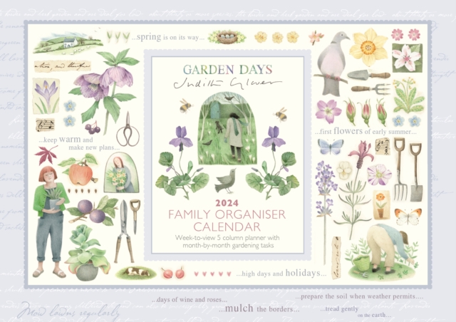 Garden Days Week-to-View Planner A4 Calendar 2024