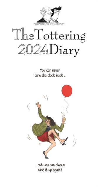 Tottering By Gently Deluxe Slim Diary 2024