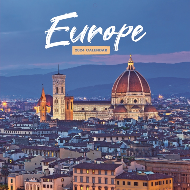 Europe Square Wall Calendar 2024