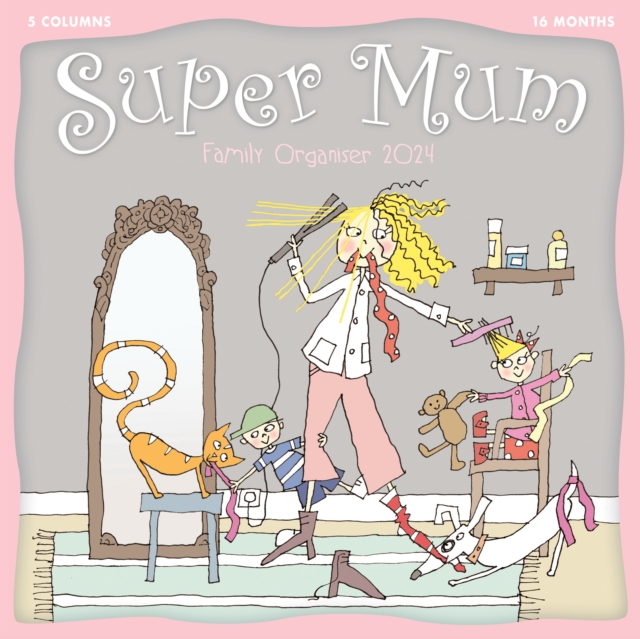 Super Mum, Kim Nash Planner Wall Calendar 2024