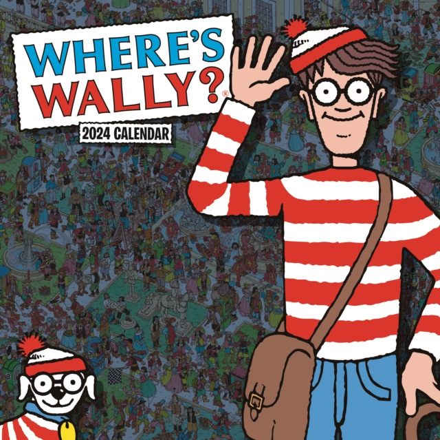 Where's Square Wally Square Wall Calendar 2024