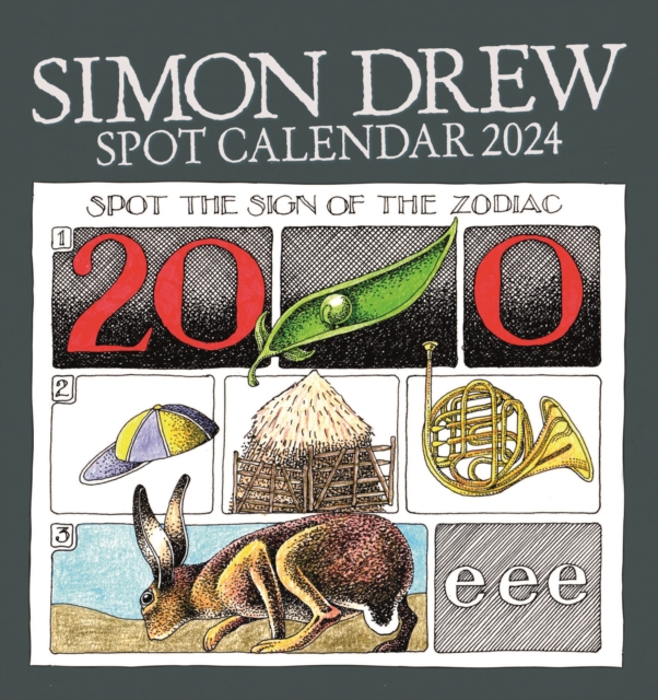 Simon Drew Easel Desk Calendar 2024