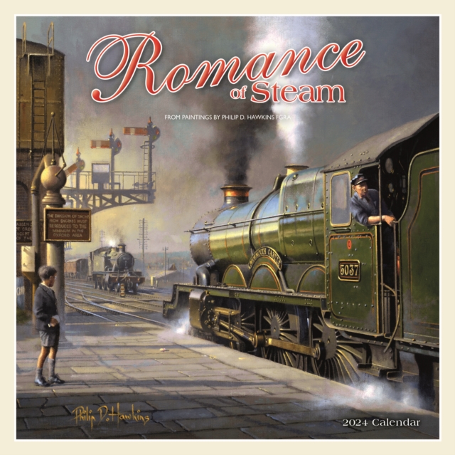 Romance of Steam Square Wall Calendar 2024