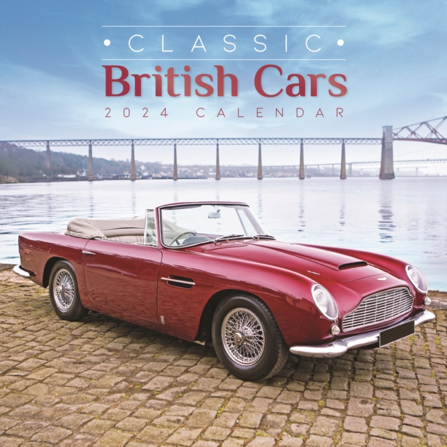 Classic British Cars Square Wall Calendar 2024