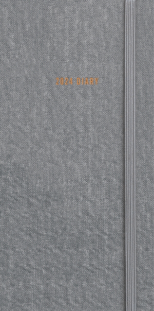 Charcoal Slim Diary 2024