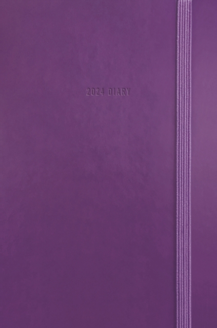 Purple Soft Touch Pocket Diary 2024