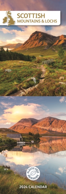 Scottish Mountains & Lochs Slim Calendar 2024