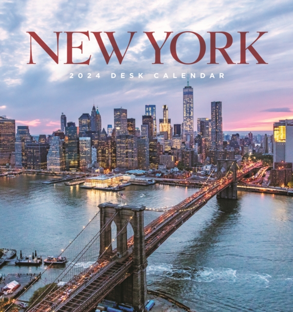 New York Easel Desk Calendar 2024