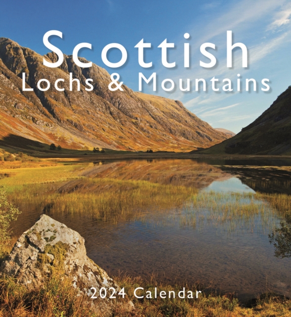 Scottish Lochs & Mountains Mini Easel Desk Calendar 2024