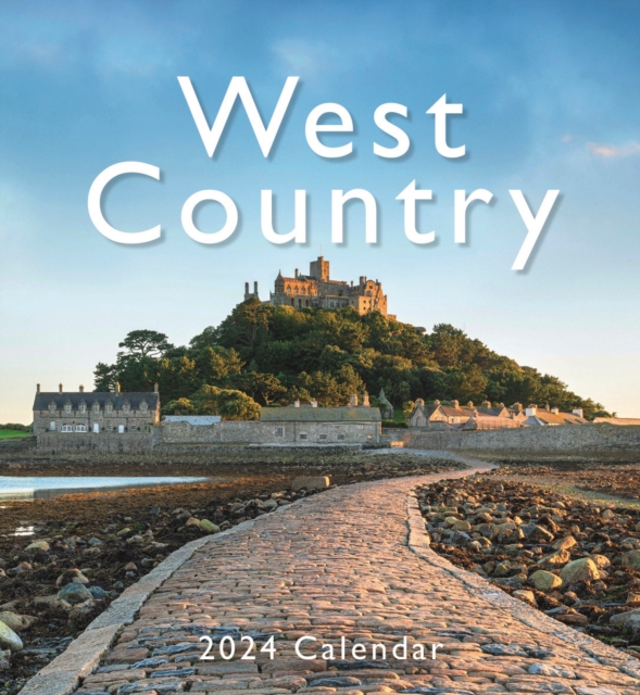 West Country Mini Easel Desk Calendar 2024