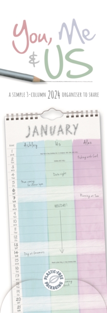 You, Me and Us Planner Slim Calendar 2024