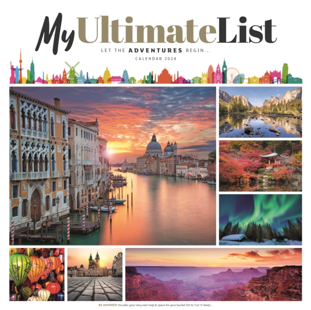 My Ultimate List Square Wall Calendar 2024