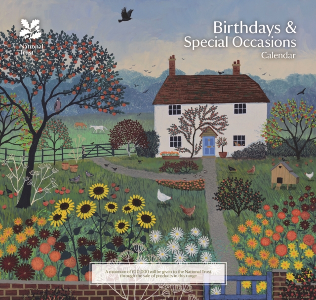 National Trust, Jo Grundy Birthday Perpetual Midi Calendar 2024