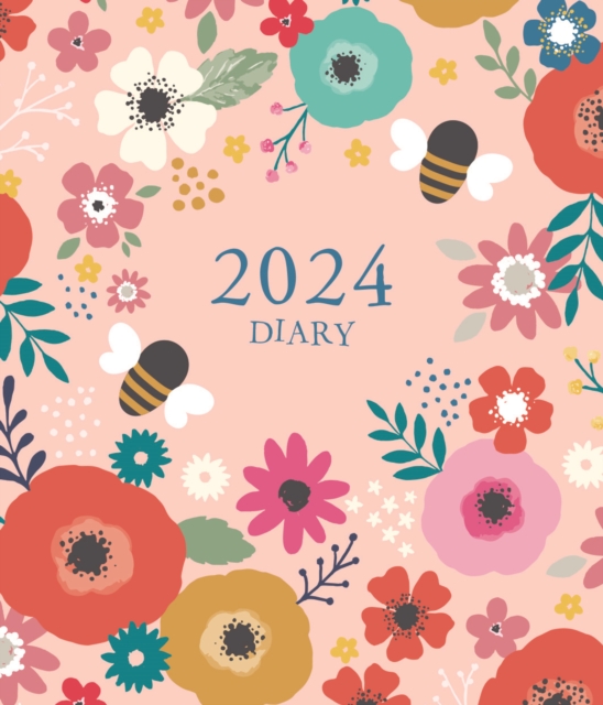 Flowers & Bees Square Pocket Diary 2024