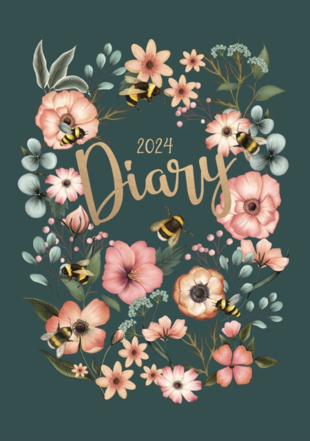 Floral Bee A5 Diary 2024